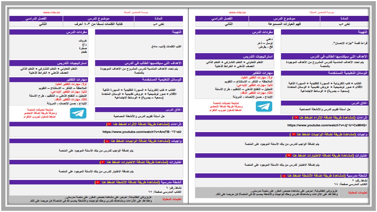 تحضير منصة مدرستي لغتي خامس ابتدائي فكرية الفصل الثاني تحضير منصة مدرستي لغتي خامس ابتدائي فكرية الفصل الثاني