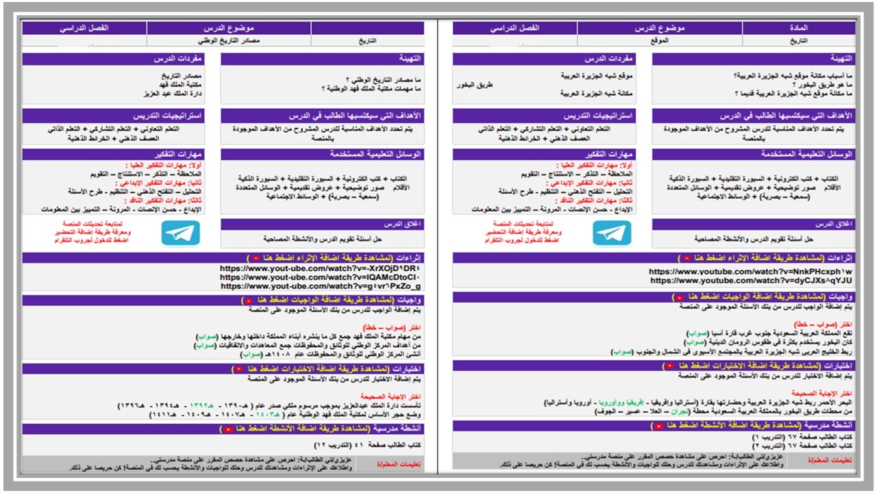 التحضير الإلكتروني لمادة التاريخ ثاني ثانوي مسارات التحضير الإلكتروني لمادة التاريخ ثاني ثانوي مسارات