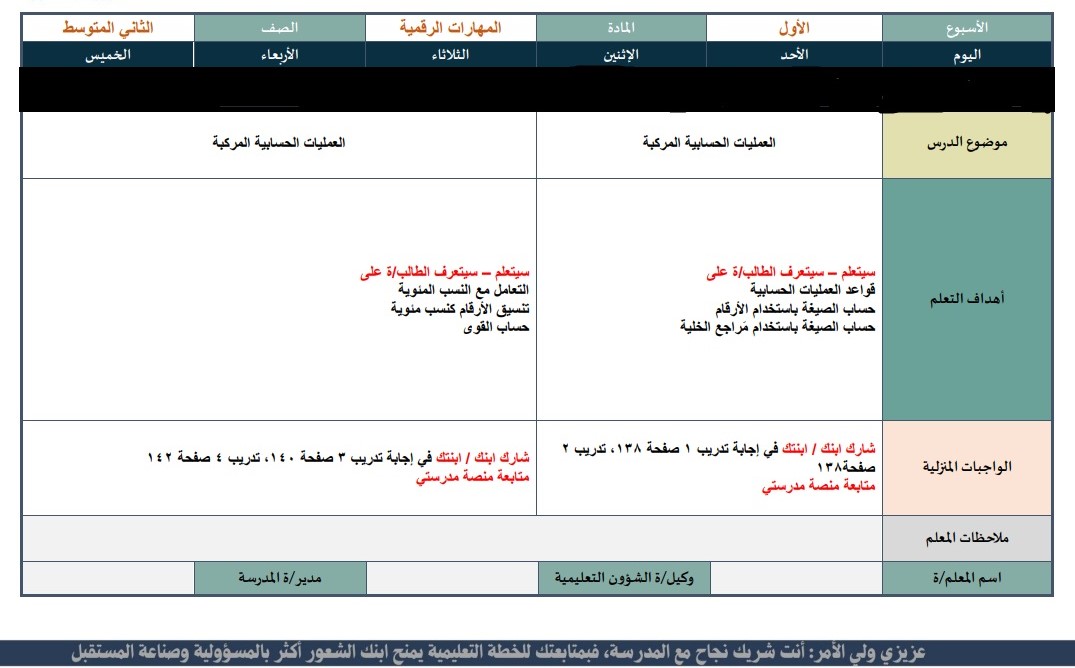 التحضير الإلكتروني مادة المهارات الرقمية ثاني متوسط الفصل الثاني التحضير الإلكتروني مادة المهارات الرقمية ثاني متوسط الفصل الثاني