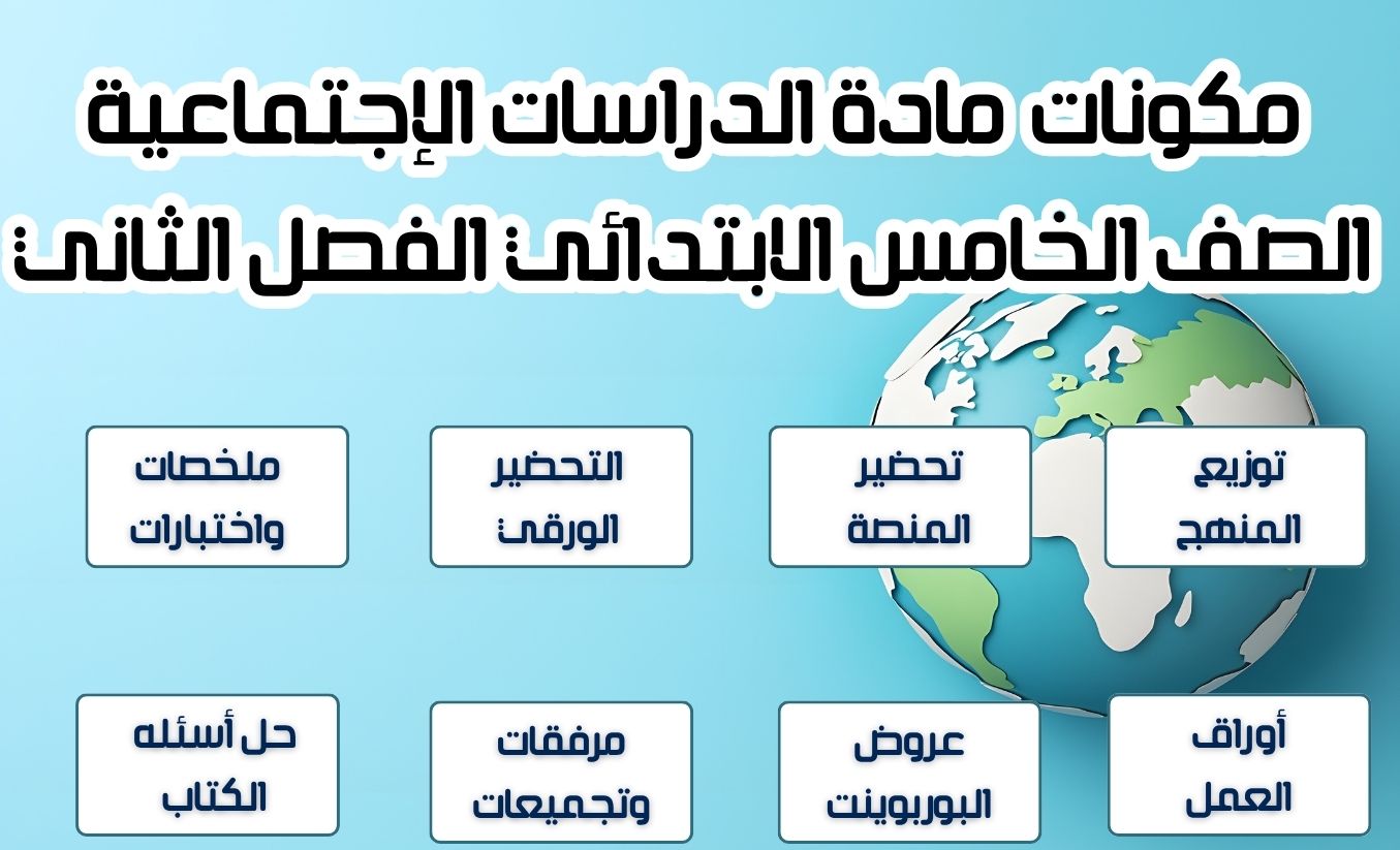 التحضير الإلكتروني لمادة الدراسات الإجتماعية التحضير الإلكتروني لمادة الدراسات الإجتماعية