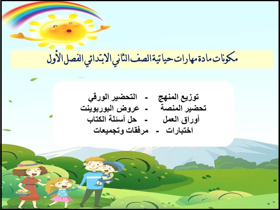 تحضير منصة مدرستي مهارات حياتية الصف الثاني الابتدائي الفصل الأول تحضير منصة مدرستي مهارات حياتية الصف الثاني الابتدائي الفصل الأول