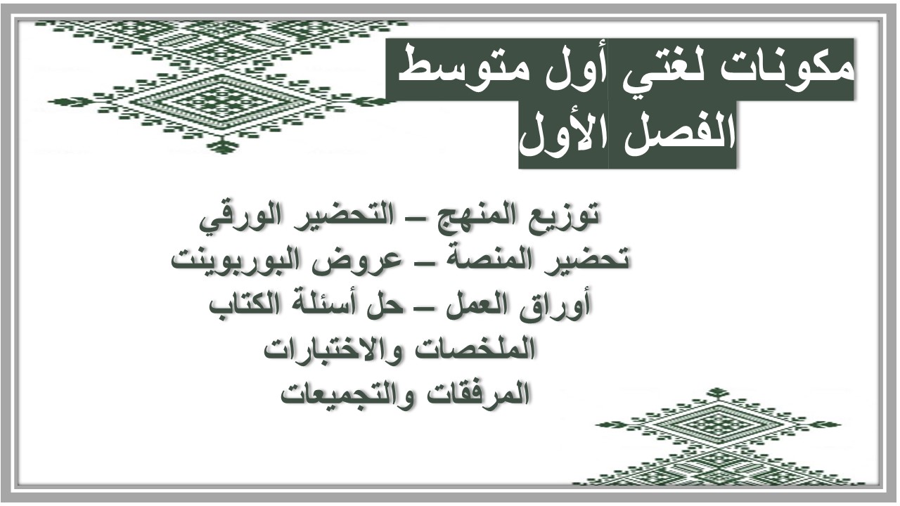 مفردات الدرس لغتي أول متوسط الفصل الأول مدرستي مفردات الدرس لغتي أول متوسط الفصل الأول مدرستي