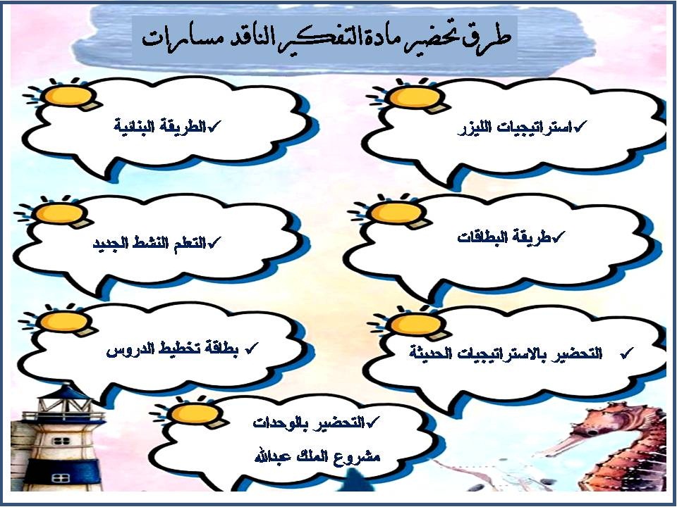 أوراق عمل مادة التفكير الناقد مسارات أوراق عمل مادة التفكير الناقد مسارات