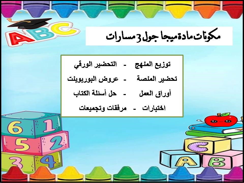 بوربوينت مادة ميجا جول 3 مسارات بوربوينت مادة ميجا جول 3 مسارات