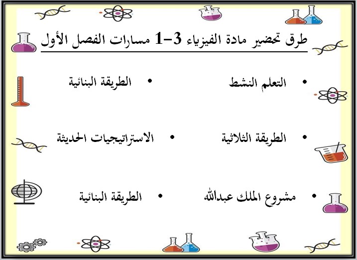 تحضير مادة فيزياء 3-1 مسارات تحضير مادة فيزياء 3-1 مسارات