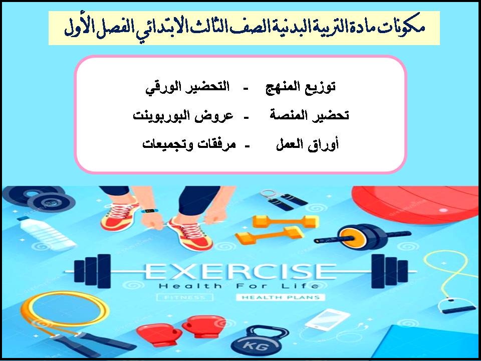 تحضير مدرستي التربية البدنية الصف الثالث الابتدائي الفصل الأول تحضير مدرستي التربية البدنية الصف الثالث الابتدائي الفصل الأول