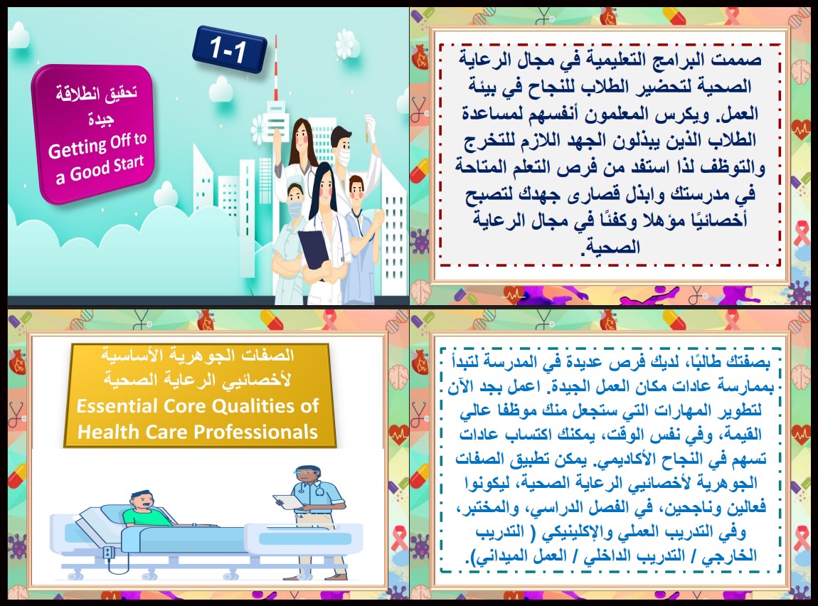 أوراق عمل مادة الرعاية الصحية 1-1 مسارات أوراق عمل مادة الرعاية الصحية 1-1 مسارات