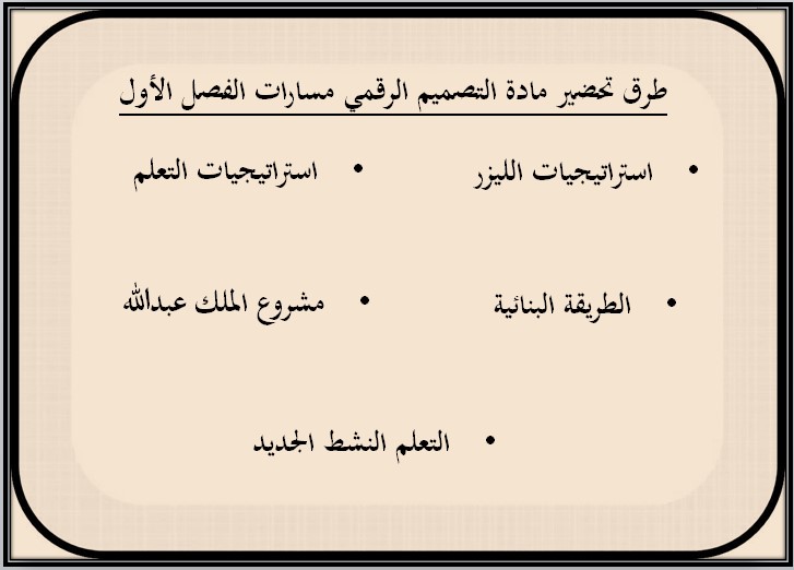 أوراق عمل مادة التصميم الرقمي أوراق عمل مادة التصميم الرقمي