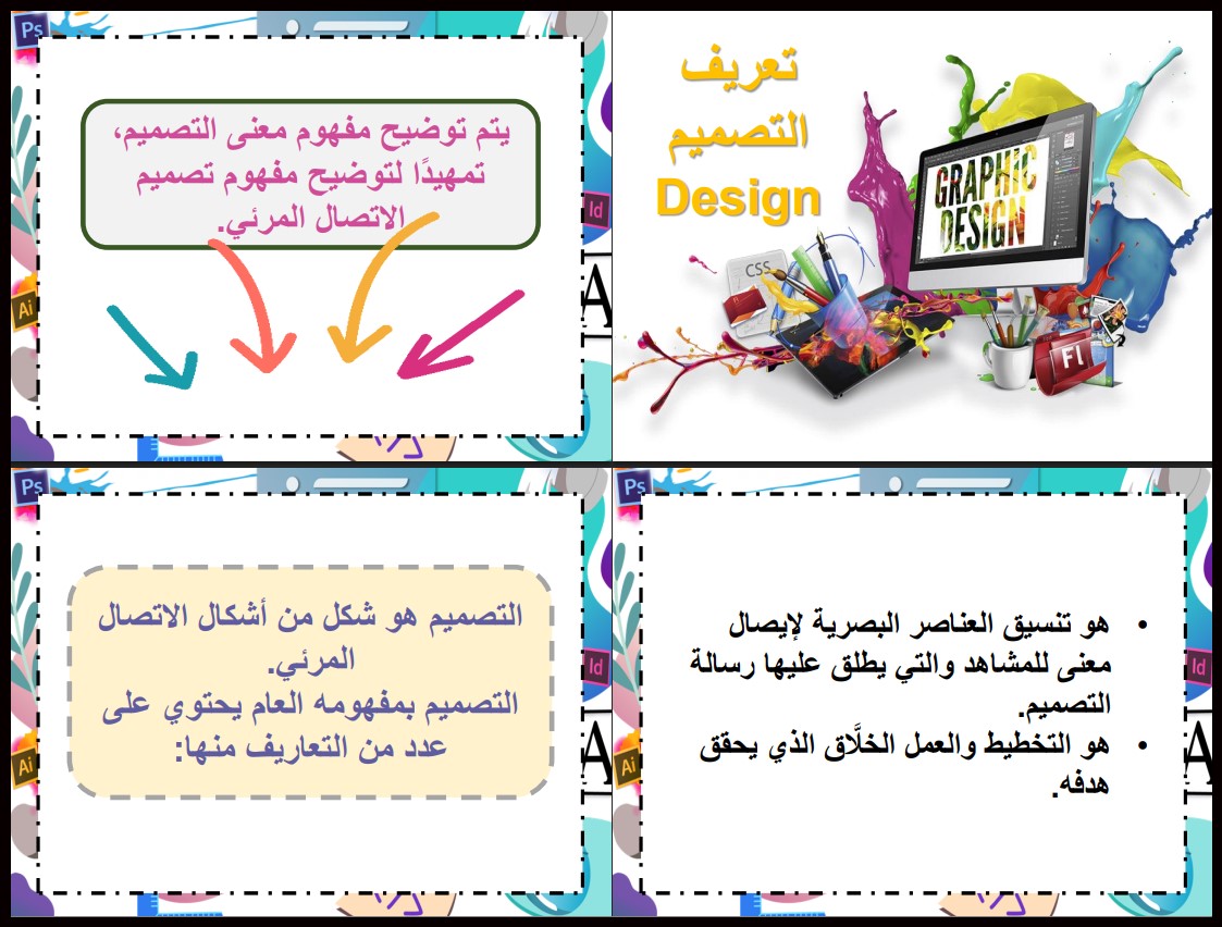 تحضير مادة التصميم الرقمي تحضير مادة التصميم الرقمي