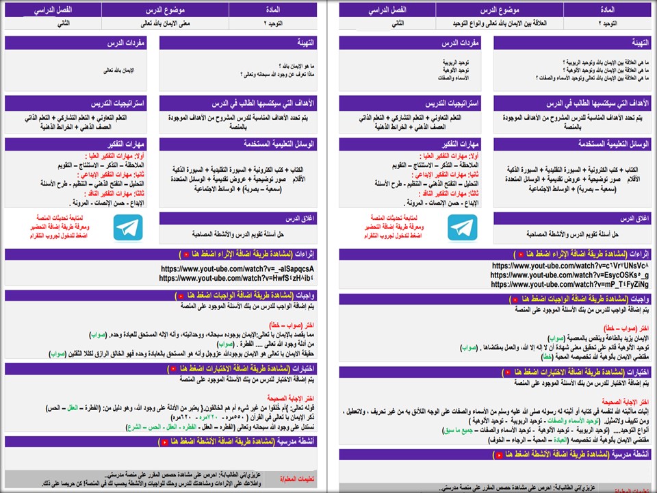 تحضير منصة مدرستي التوحيد 2 مسارات الفصل الثاني تحضير منصة مدرستي التوحيد 2 مسارات الفصل الثاني