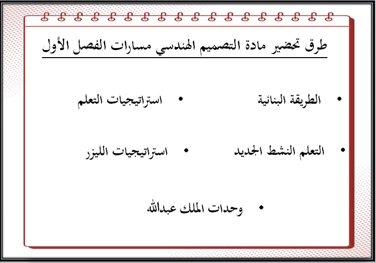 بوربوينت التصميم الهندسي مسارات الثالث الثانوي ف1 بوربوينت التصميم الهندسي مسارات الثالث الثانوي ف1