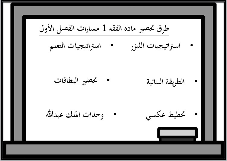 تحضير الفقه 1 مسارات تحضير الفقه 1 مسارات
