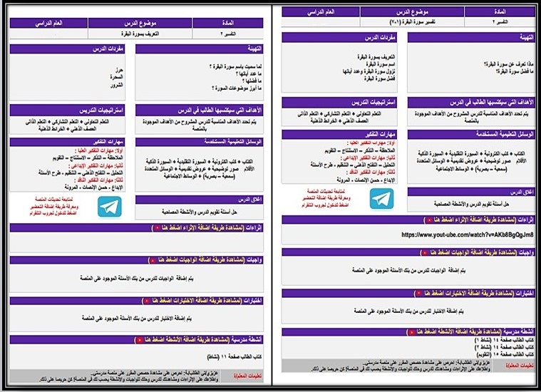 تحضير تفسير 2 مسارات تحضير تفسير 2 مسارات