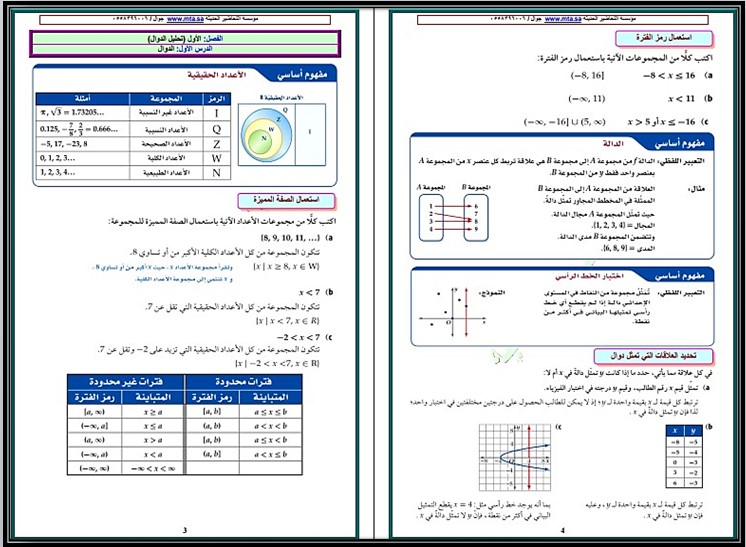 أوراق عمل الرياضيات 3 مسارات أوراق عمل الرياضيات 3 مسارات
