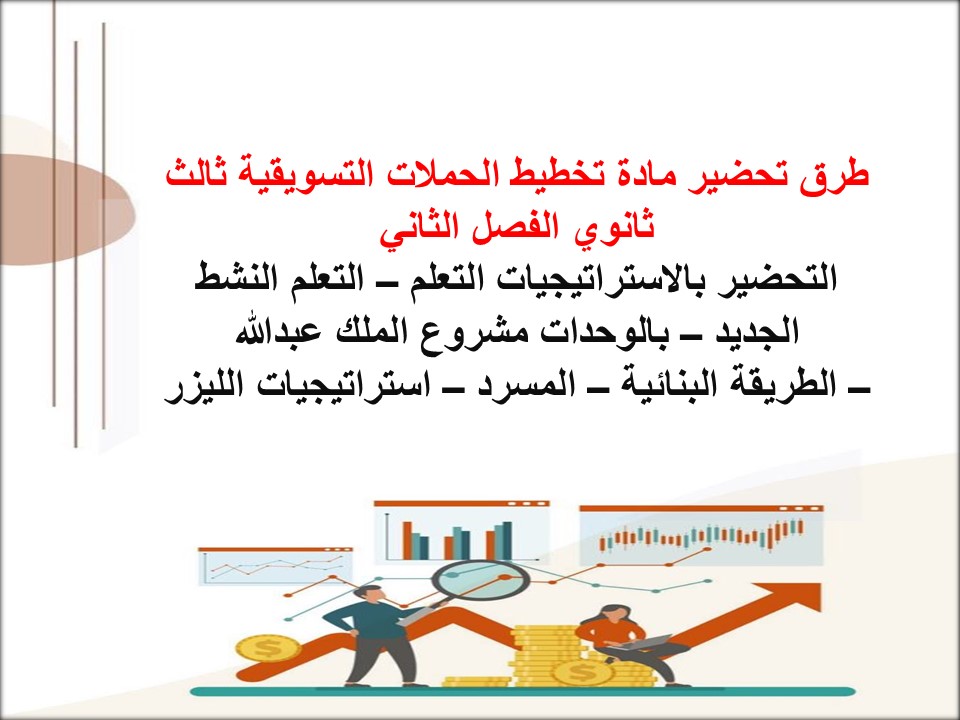 تحضير مادة تخطيط الحملات التسويقية ثالث ثانوي الفصل الثاني تحضير مادة تخطيط الحملات التسويقية ثالث ثانوي الفصل الثاني