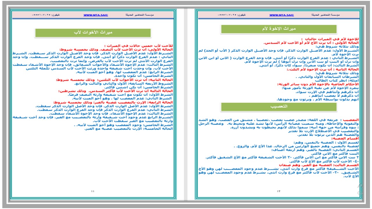 تحضير منصة مدرستي الفرائض مسارات تحضير منصة مدرستي الفرائض مسارات