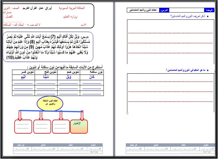تحضير منصة مدرستي القرآن الكريم 3 مسارات تحضير منصة مدرستي القرآن الكريم 3 مسارات