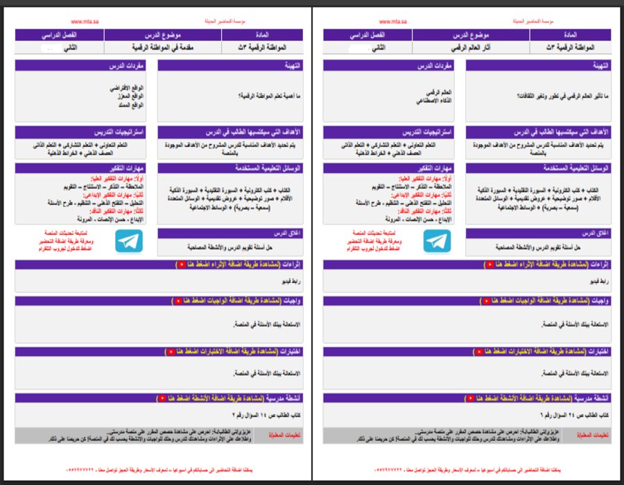تحضير منصة مدرستي المواطنة الرقمية مسارات تحضير منصة مدرستي المواطنة الرقمية مسارات