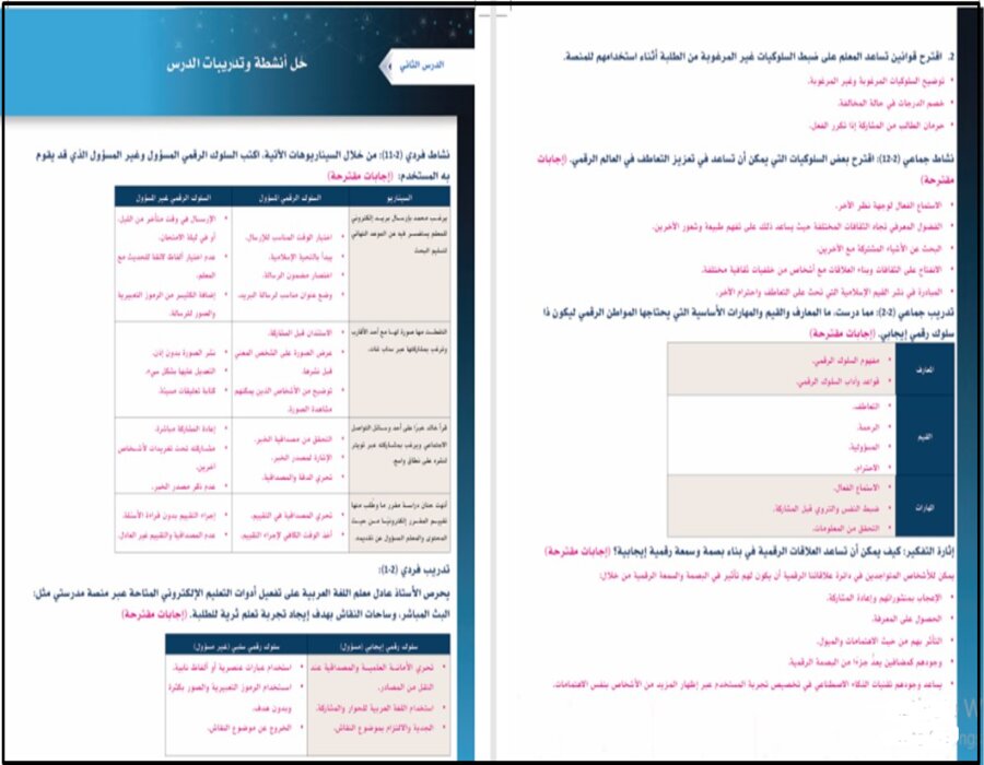 حل أسئلة المواطنة الرقمية مسارات حل أسئلة المواطنة الرقمية مسارات