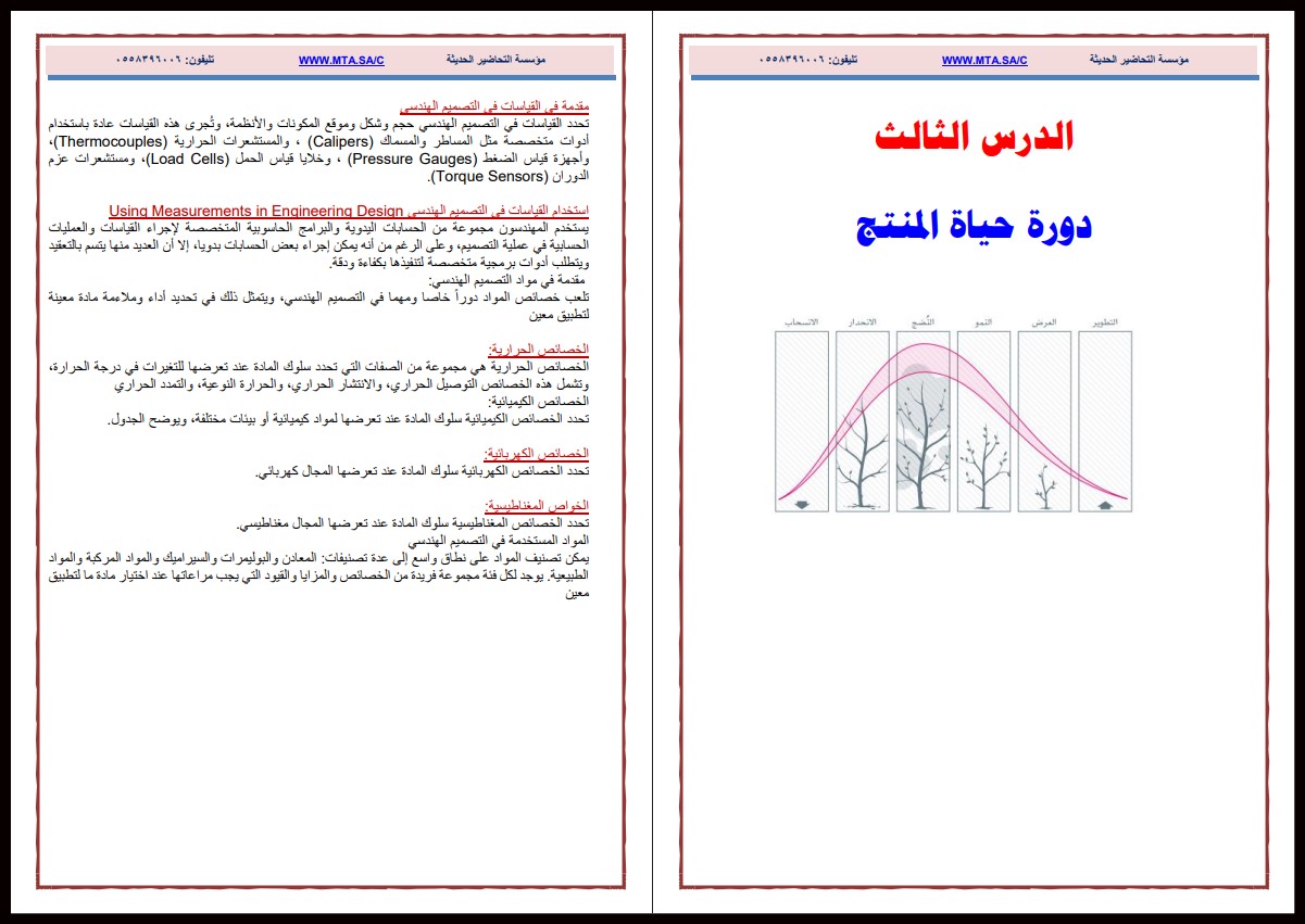 تحضير مادة التصميم الهندسي ثالث ثانوي الفصل الأول تحضير مادة التصميم الهندسي ثالث ثانوي الفصل الأول