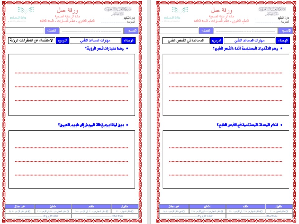 ملخصات الرعاية الصحية 1-2 مسارات ملخصات الرعاية الصحية 1-2 مسارات