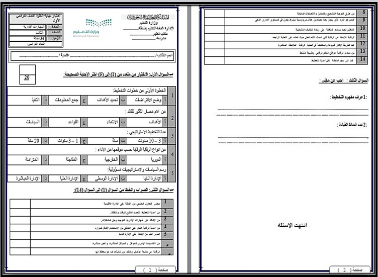 ملخصات المهارات الادارية مسارات ملخصات المهارات الادارية مسارات