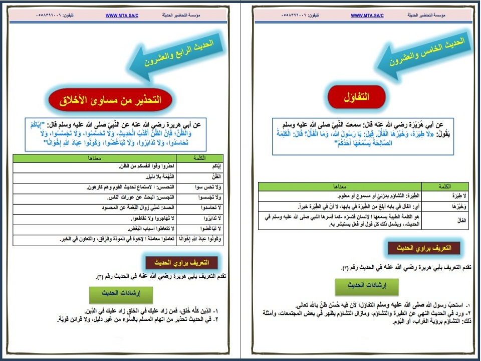 ملخص الحديث 2 مسارات الفصل الأول ملخص الحديث 2 مسارات الفصل الأول