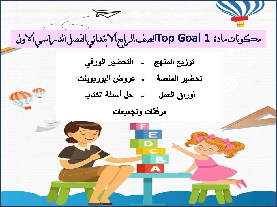 بوربوينت مادة Top Goal 1 الصف الرابع الابتدائي الفصل الدراسي الاول بوربوينت مادة Top Goal 1 الصف الرابع الابتدائي الفصل الدراسي الاول