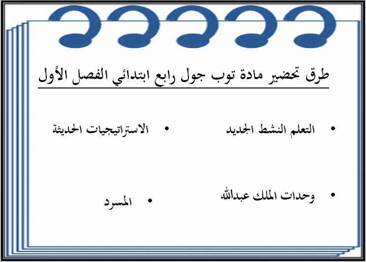 تحضير مادة Top Goal 1 الصف الرابع الابتدائي الفصل الدراسي الاول تحضير مادة Top Goal 1 الصف الرابع الابتدائي الفصل الدراسي الاول