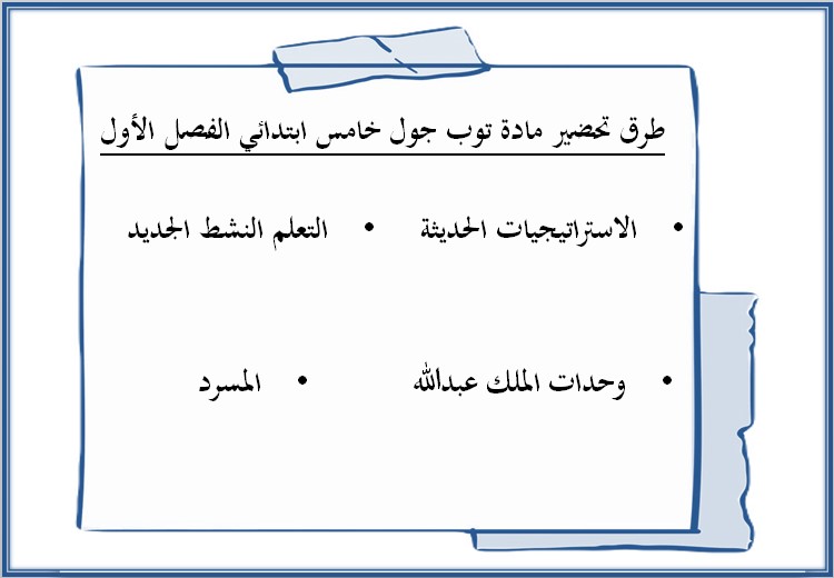 تحضير إلكتروني مادة Top Goal 1 الصف الخامس الابتدائي الفصل الدراسي الاول تحضير إلكتروني مادة Top Goal 1 الصف الخامس الابتدائي الفصل الدراسي الاول