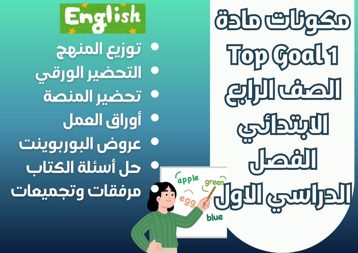 ورق عمل مادة Top Goal 1 الصف الرابع الابتدائي الفصل الدراسي الاول ورق عمل مادة Top Goal 1 الصف الرابع الابتدائي الفصل الدراسي الاول