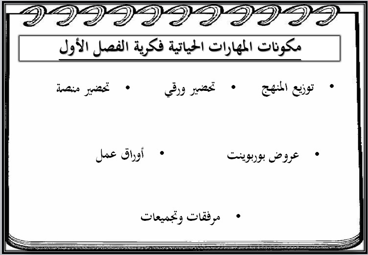 خطة التعليم الأسبوعية التربية الفكرية خطة التعليم الأسبوعية التربية الفكرية