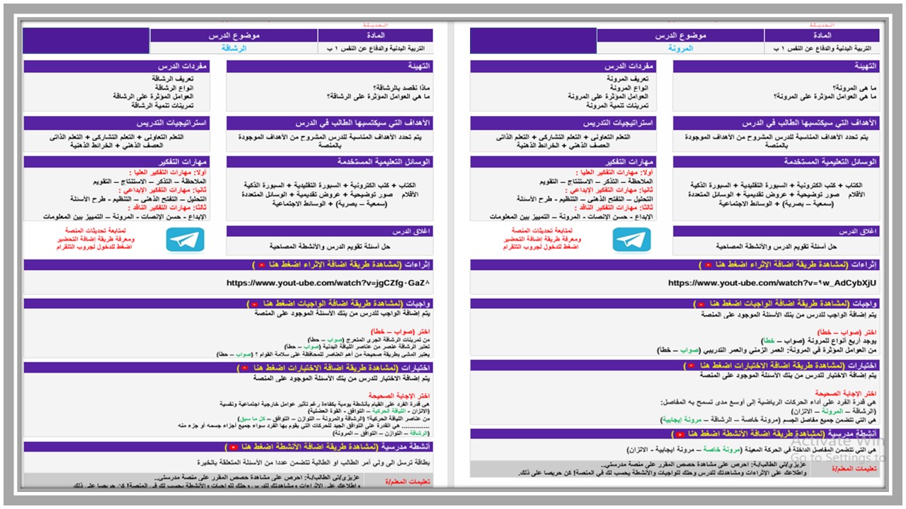 خطة التعلم الأسبوعية تربية بدنية أول ابتدائي الترم الثاني خطة التعلم الأسبوعية تربية بدنية أول ابتدائي الترم الثاني