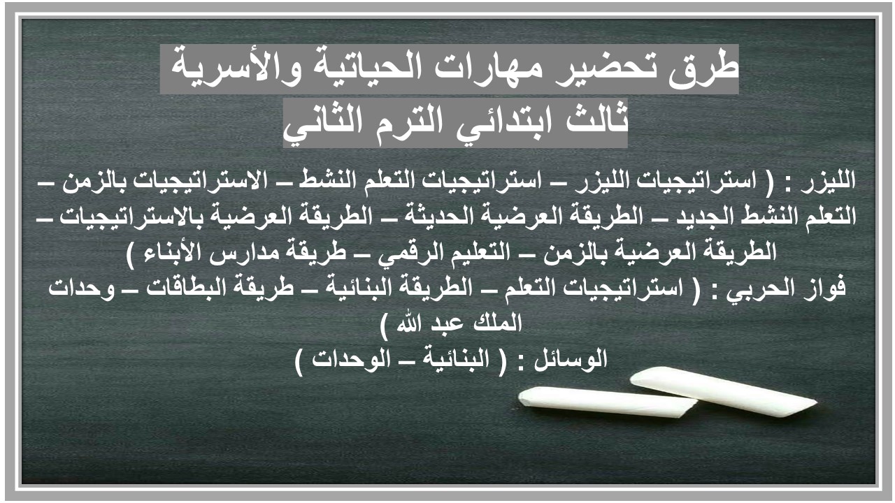 خطة التعلم الاسبوعية مهارات الحياتية والأسرية ثالث ابتدائي الترم الثاني خطة التعلم الاسبوعية مهارات الحياتية والأسرية ثالث ابتدائي الترم الثاني