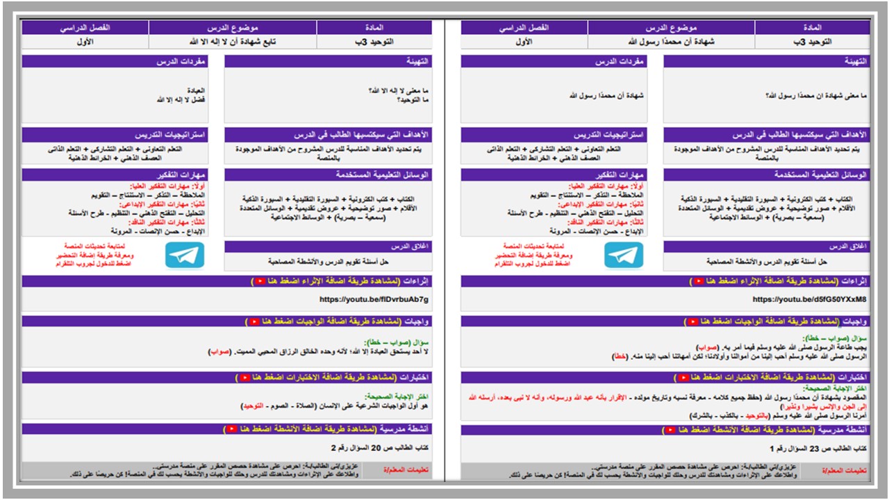 مهارات لمادة الدراسات الاسلامية الصف الثالث الابتدائي فصل دراسي أول مهارات لمادة الدراسات الاسلامية الصف الثالث الابتدائي فصل دراسي أول