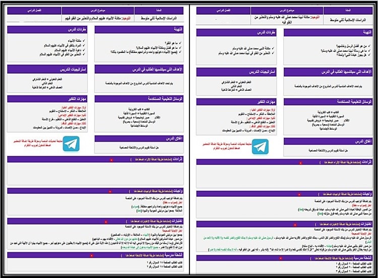 كتاب مادة الدراسات الإسلامية ثاني متوسط الفصل الدراسي الاول كتاب مادة الدراسات الإسلامية ثاني متوسط الفصل الدراسي الاول