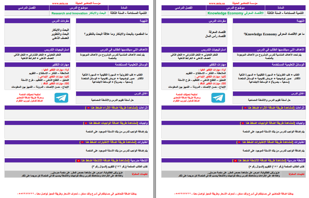 تحاضير مواد نظام المسارات تحاضير مواد نظام المسارات
