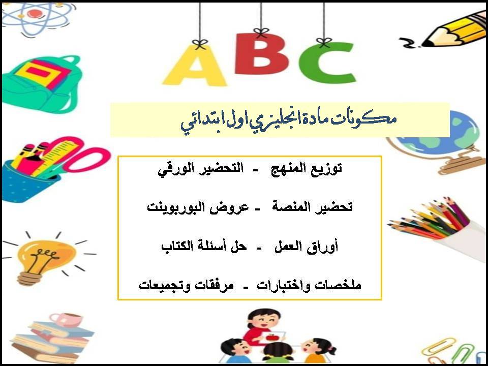 الفهم القرائي انجليزي اول ابتدائي الفهم القرائي انجليزي اول ابتدائي