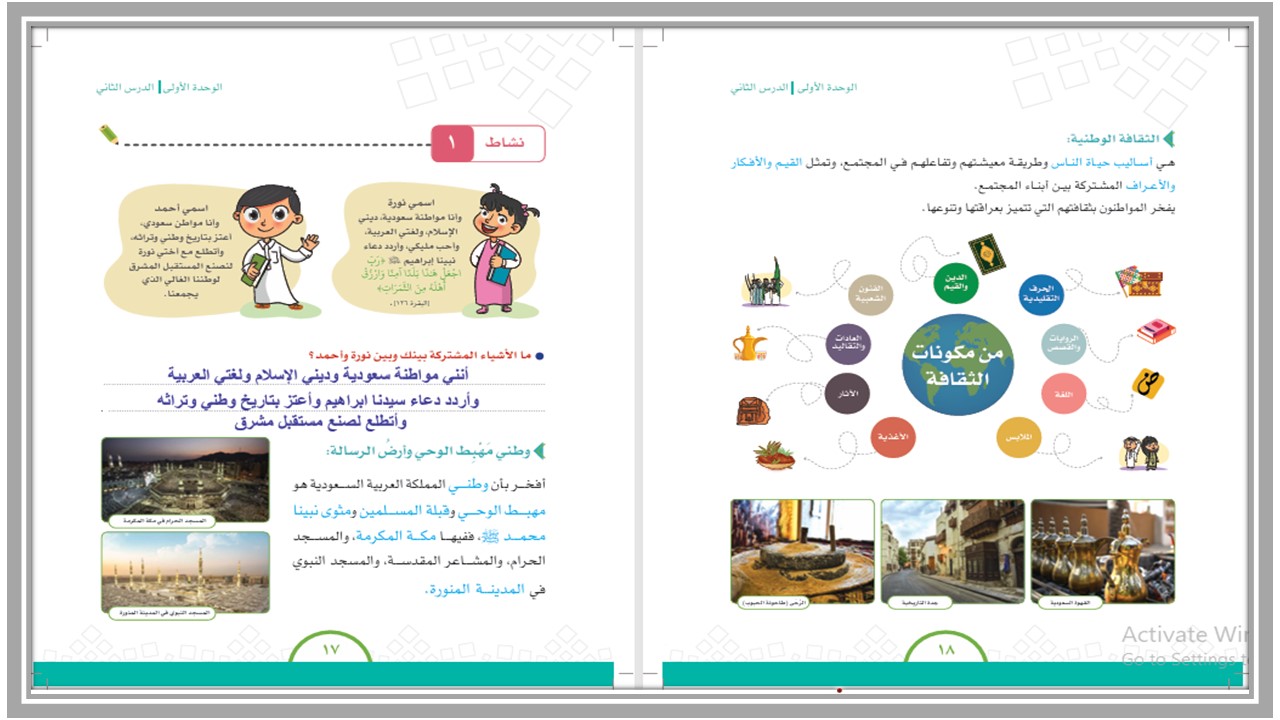 توزيع الإجتماعيات الصف الرابع الإبتدائي الفصل الدراسي الاول 