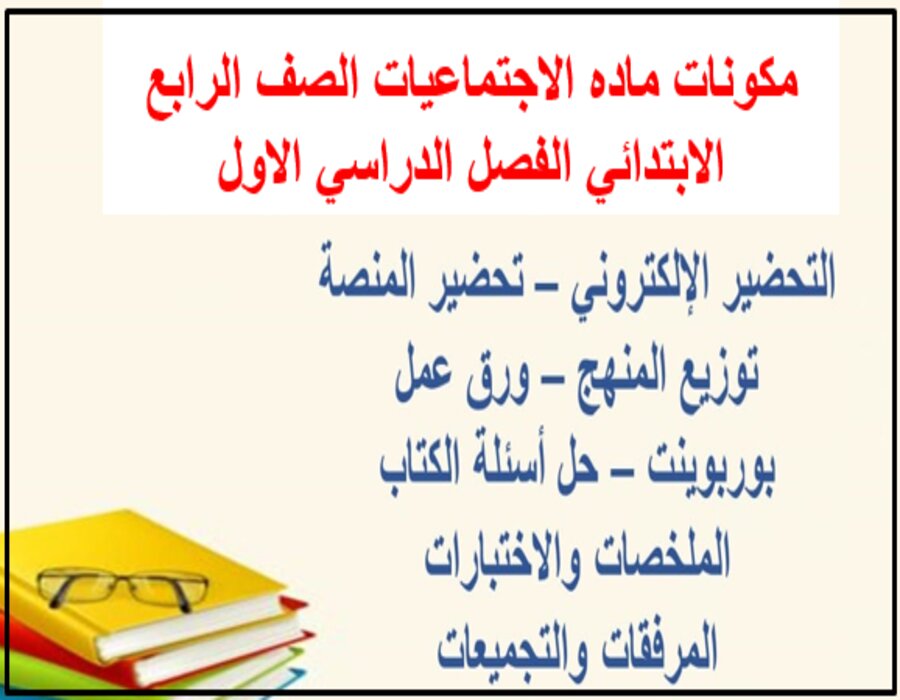 حل أسئله ماده الاجتماعيات الصف الرابع الابتدائي الفصل الدراسي الاول