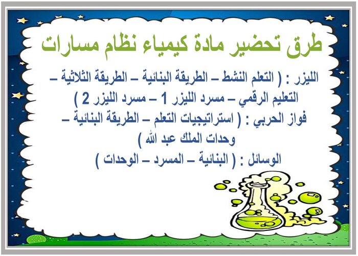 تحضير درس صيغ الاملاح المائية لمادة كيمياء نظام مسارات  
