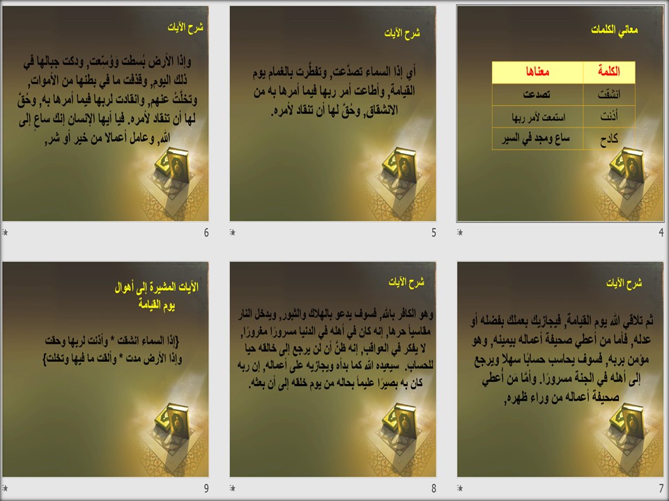 تحضير مادة القرآن الكريم ثانى ابتدائي الفصل الدراسي الثانى