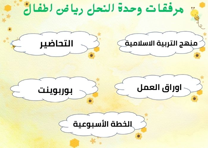 وحدة النحل رياض الاطفال