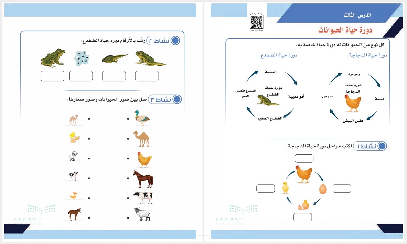 تحضير تربية فكريه مادة علوم الصف الأول المتوسط الفصل الثانى