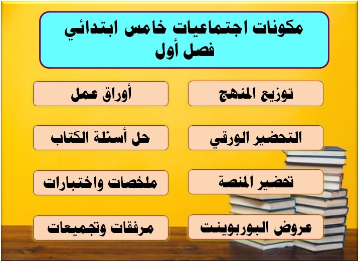 مكونات الإجتماعيات خامس