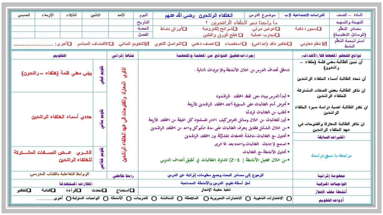 مهارات الإجتماعيات للصف الخامس الابتدائي الفصل الدراسى الاول 