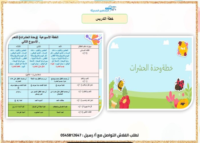 الدليل الاجرائي لعب حر في الخارج لعبة لعب حر في الملعب الخارجي وحدة الحشرات رياض اطفال