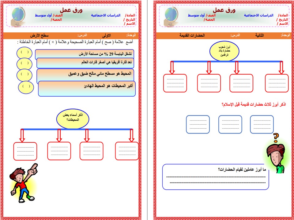 منصة مدرستي مادة إجتماعيات صف أول متوسط فصل دراسي اول
