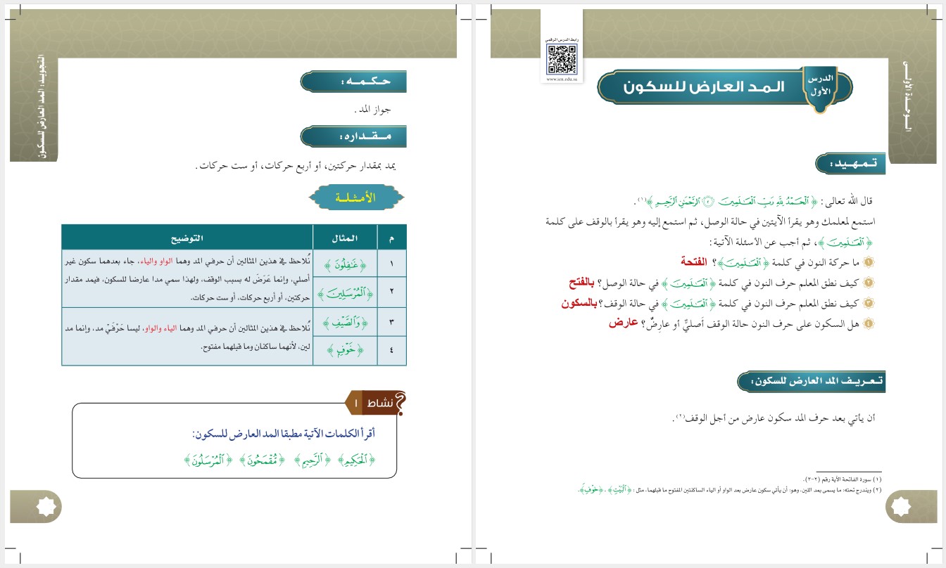 حل أسئلة القرآن وتجويده الصف السادس الابتدائي فصل دراسي ثاني