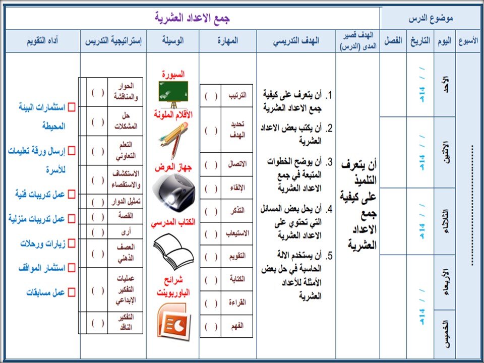 أوراق عمل لمادة الرياضيات الصف الاول ثانوي تربية فكرية فصل دراسي اول